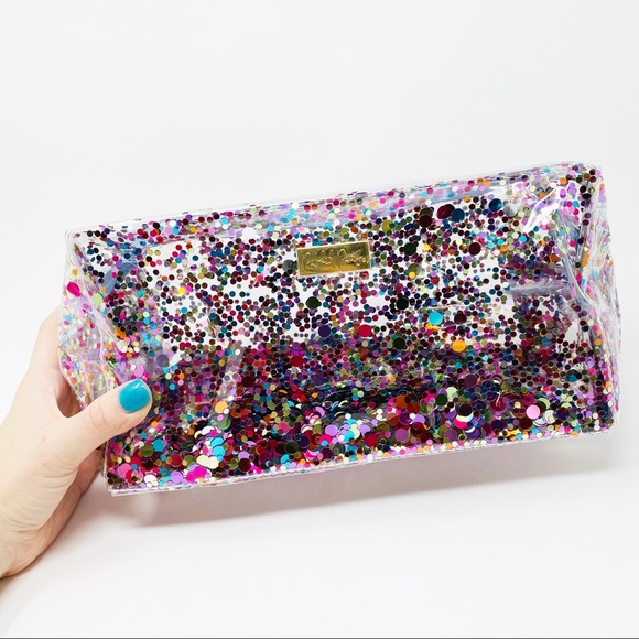 Packed Party Bags Confetti Glitter Essentials Vanity Kit Makeup Bag